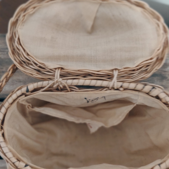 50s epic Monkey wicker purse by Simon authentic vintage RARE 1950s mid century - Picture 9 of 14